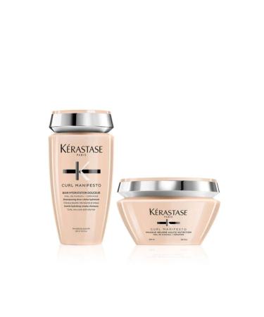 Kerastase **KERASTASE Curl Manifesto-Professional Care Shampoo for Curly Hair 250ml and Hair Mask 200ml. - Buy Online on GoSupps.com