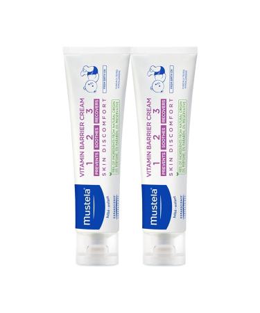 Mustela Vitamin Barrier 1-2-3 Cream Diaper Rash Prevention Cream 50 ml 2 Pieces