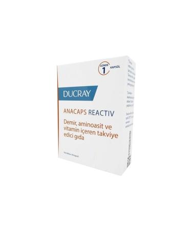 Ducray Anacaps Reactiv 30 Capsules Nutritional Food Supplement