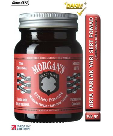 Morgan's Pomade Morgan's Medium Hold Shine - Medium Hold Shine Pomade (RED LABEL) 100gr