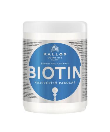 Kallos Cosmetics 1000 ml Nourishing and Protective Hair Care Mask with Biotin