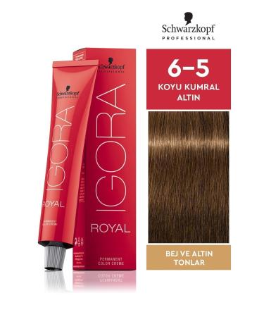 Igora Royal Beige Shades 6-5 Dark Auburn-gold Hair Dye 60ml