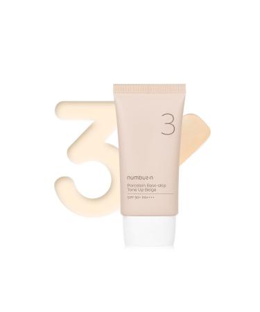 Numbuzin No.3 Porcelain Base-skip Tone Up Beige Tone Equalizing Sunscreen 50ml