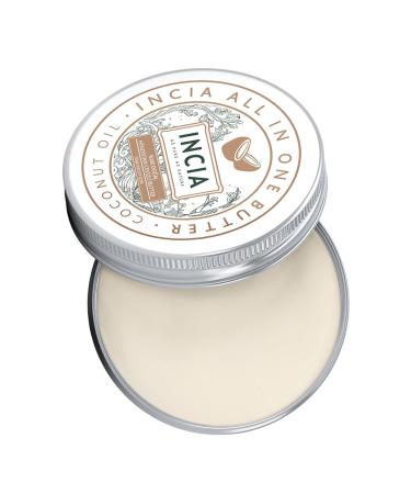 INCIA 0 Natural Whole Body Butter Intensive Moisturizing Cream Coconut Organic Vegan 50 ml - Buy Online on GoSupps.com