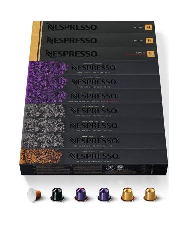 Nespresso Decaf Balanced Collection 10 Boxes (100 CAPSULES)