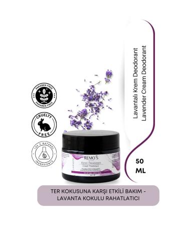 RemosNatural Cream Deodorant Lavender 50 Ml