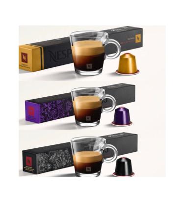 Nespresso Decaffeinato Set of 3 Ristretto volluto arpeggio Decaffeinato Crnky