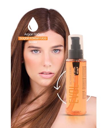 EVOL Repair Nourishing Argan and Keratin Hair Care Oil For Healthy Shiny Hair 100 ml - Buy Online on GoSupps.com