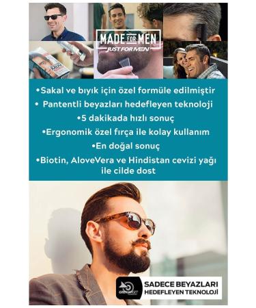 Just For Men Beard & Moustache Dye - Black 8680937004603 - Buy Online on GoSupps.com