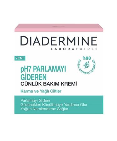 Diadermine Anti-Shine Daily Care Cream for Combination and Oily Skin 50 Ml Ph7
