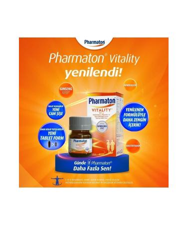 Pharmaton Vitality 30 Tablets 3 Pieces - Buy Online on GoSupps.com