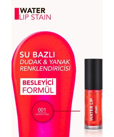 Flormar Water Lip Stain Water Based & Permanent Lip Color Tint - Carest Cosmetic - Buy Online on GoSupps.com
