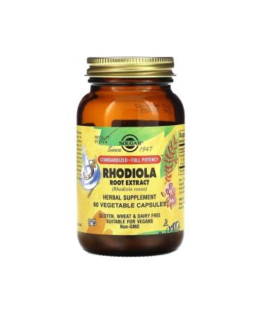 Life Solgar Rhodiola Root Extract 60 Capsules