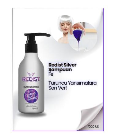 Redist Silver Shampoo for Dyed Highlighted White and Gray Hair 500 ml