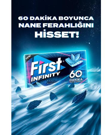 First Infinity 60 Minutes Mint Flavored Sugar Free Gum - 12 Pieces