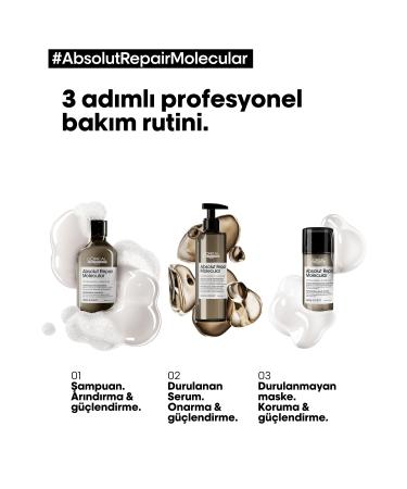 L'oreal Professionnel Serie Expert Absolut Repair Molecular Purifying Shampoo for All Damaged Hair - Buy Online on GoSupps.com