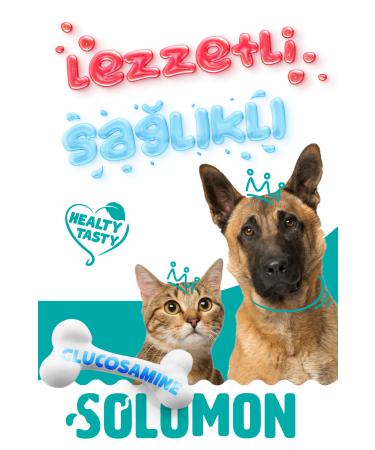 Solomon Glucosamine Tablet (Joint and Muscle Support Supplement for Cats and Dogs 75 Tablets) - Buy Online on GoSupps.com