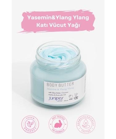 Juniper Natural Jasmine & Ylang Ylang Solid Body Oil - Moisturizing Repairing Vegan - 210 ml
