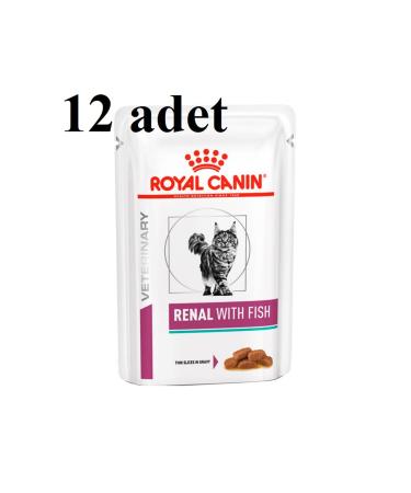Royal Canin Veterinary Renal Fish Cat Canned Food 85 gr x 12 PIECES