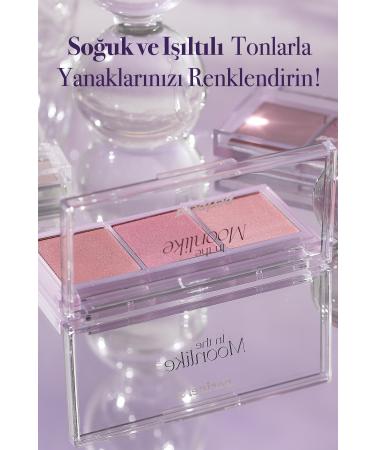 PERIPERA Pink Sparkle Triple Blush Palette Peripera All Take Mood Cheek Palette (03 In The Moonlike) - Buy Online on GoSupps.com