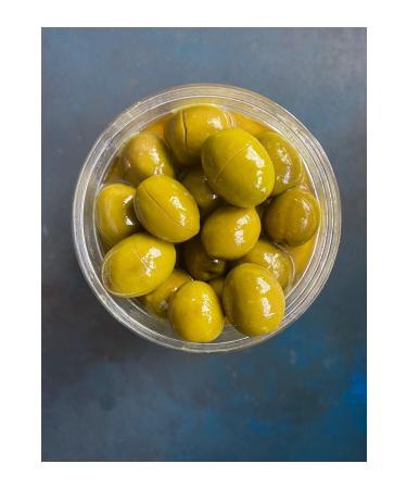 Kharzita Cracked Ayvalik Green Olives 1 Kg