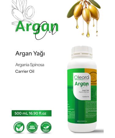 Oleora Argan Oil Pure Fixed Oil (ARGAN OIL) Carrier Oil Pure 500 ml