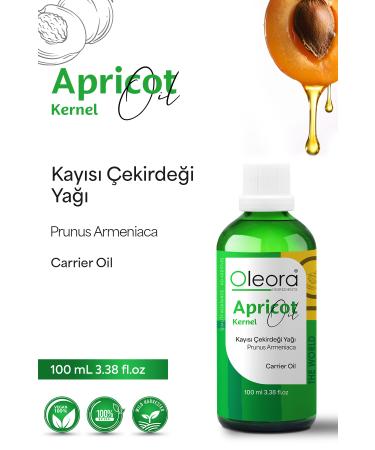Oleora Apricot Kernel Oil Pure Fixed Oil (APRICOT KERNEL OIL) Carrier Oil Pure 100 ml
