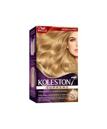 Wella Koleston Supreme Hair Dye 8/0 Light Blonde X2 Set - Buy Online on GoSupps.com