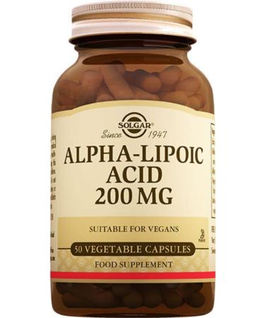 Solgar Alpha-lipoic Acid 200 Mg 50 Veg Capsule -skt:08/2025