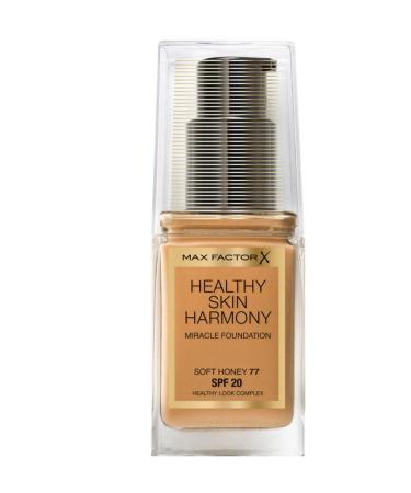 Max Factor Foundation - Healthy Skin Harmony Miracle Foundation No: 77 Soft Honey 8005610433486