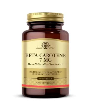 Solgar Beta Carotene 7 Mg 60 Capsules (CAROTENE) Skt:09-24 - Buy Online on GoSupps.com