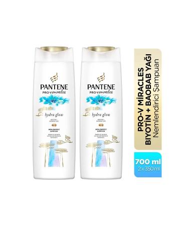 Pantene Hydra Glow Moisturizing Shampoo 350 ml x2