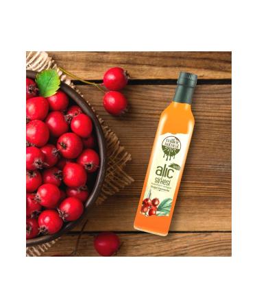 Natural Village Flavors - Miller Natural Red Hawthorn Vinegar - 0 Organic Natural Fermented from Amasya - 500 ml