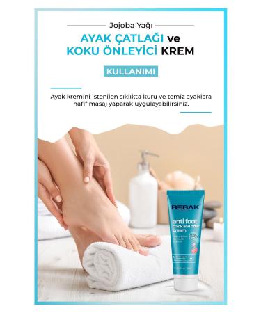 Bebak Anti-Odor Foot Care Cream 100ml - Buy Online on GoSupps.com