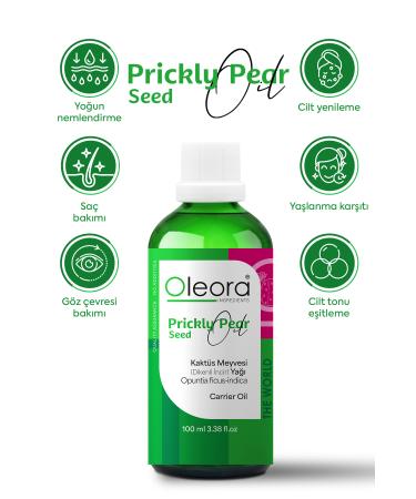 Oleora Cactus Fruit Oil Pure Fixed Oil (CACTUS FRUIT OIL) Carrier Oil Pure 100 ml - Buy Online on GoSupps.com