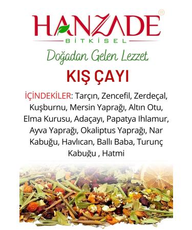 Hanzade Herbal Winter Tea 200 Gr X 6 Pieces Rich Content - Buy Online on GoSupps.com