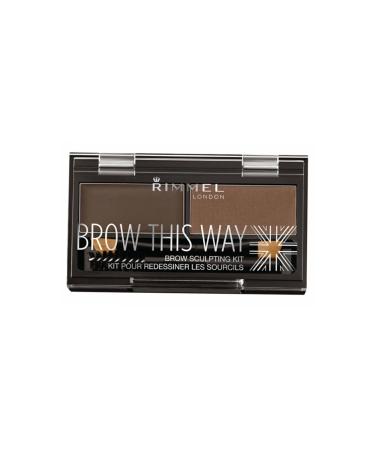 Rimmel London Eyebrow Kit - Brow This Way Kit Dark Brown 3607344535044