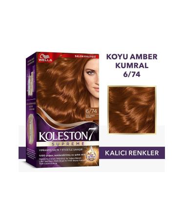 Wella Koleston Supreme Hair Dye 6/74 Dark Amber Blonde