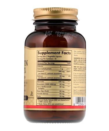 Solgar Quercetin Complex With Ester-c Plus 50 Tablets - Buy Online on GoSupps.com