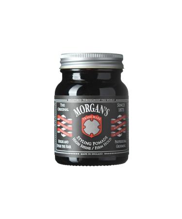 Morgan's Pomade Morgan's High Shine Hard Hold Shine Styling Pomade (BLACK LABEL) 100gr - Buy Online on GoSupps.com