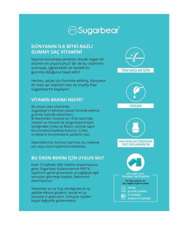 Sugarbear Sugar Bear Hair Vitamin 74 Capsules. - Buy Online on GoSupps.com