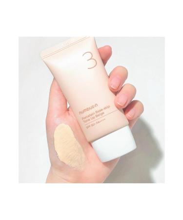 Numbuzin No.3 Porcelain Base-skip Tone Up Beige Tone Equalizing Sunscreen 50ml - Buy Online on GoSupps.com