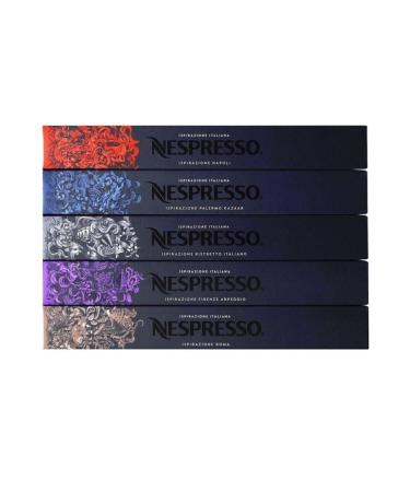 Nespresso Hard Drink Italian Flavors Series Set of 5 Napoli Palermo Ristretto Arpeggio Rome - Buy Online on GoSupps.com