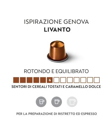Nespresso Ispirazione Genova Livanto 10 Boxes (100 Capsules) - Buy Online on GoSupps.com