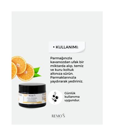 RemosNatural Cream Deodorant Orange 50 ml Formula Preventing Bad Odor Formation - Buy Online on GoSupps.com