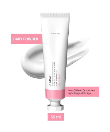 Kundal Intense Moisture Nourishing Hand Cream Kundal Shea Butter & Macadamia Pure Hand Cream 50ml (baby Powder)
