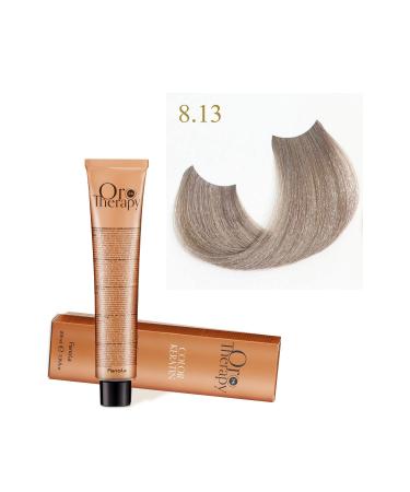 Fanola Oro Therapy 24k Color Keratin With Gold & Argan Oil 100ml (AMMONIA FREE) 8.13 Light Blonde Beige