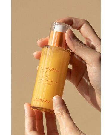 Farmstay Calendula Relief - Soothing and Moisturizing Vegan Serum for Sensitive Skin 50 ml - Buy Online on GoSupps.com