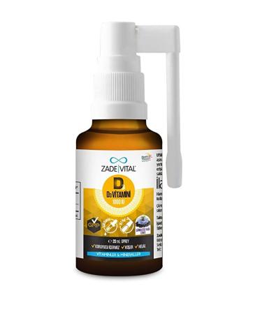 Zade Vital Vitamin D3 1000 IU black cumin oil (Nigella sativa) containing Spray drops 20 ml (2 PIECES) - Buy Online on GoSupps.com