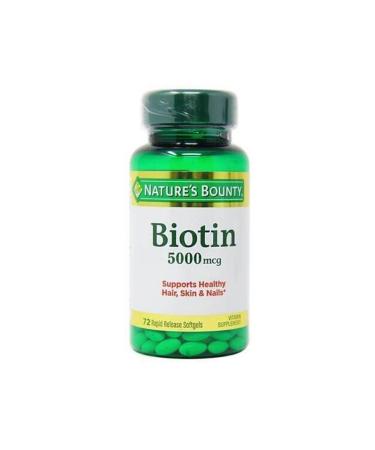 Natures Bounty Biotin 5000mg 72 Tablets